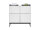 Badezimmer Badmöbel-Set VENEZIA weiß matt Spiegelschrank WBU Set 4