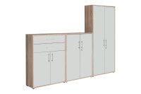 Aktenschrank TABOR 55 in Eiche Sonoma / weiß matt,...