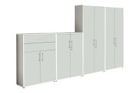 Aktenschrank TABOR 56 in weiß / weiß matt,...
