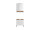 Badezimmer Badmöbel -Set Weiß matt ASPEN 60 cm Spiegelschrank Wbu Set 4