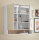 Badezimmer Badmöbel -Set Weiß matt ASPEN 80 cm Spiegelschrank Wbu Highboard Set 3