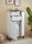 Badezimmer Badmöbel -Set Weiß matt ASPEN 80 cm Spiegelschrank Wbu Highboard Set 3