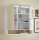 Badezimmer Badmöbel -Set Weiß matt ASPEN 80 cm Spiegelschrank Wbu Set 4