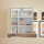 Badezimmer Badmöbel -Set Weiß matt ASPEN 80 cm Spiegelschrank Wbu Set 4
