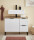 Badezimmer Badmöbel -Set Weiß matt ASPEN 80 cm Spiegelschrank Wbu Set 4