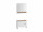 Badezimmer Badmöbel -Set Weiß matt ASPEN 80 cm Spiegelschrank Wbu Set 4