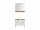 Badezimmer Badmöbel -Set Weiß matt ASPEN 80 cm Spiegelschrank Wbu Set 4
