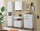Badezimmer Badmöbel -Set ASPEN 60 cm Hochschrank Spiegelschrank Wbu Highboard Set 1