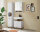 Badezimmer Badmöbel -Set ASPEN 60 cm Hochschrank Spiegelschrank Wbu Set 2