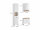 Badezimmer Badmöbel -Set ASPEN 60 cm Hochschrank Spiegelschrank Wbu Set 2