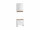 Badezimmer Badmöbel -Set ASPEN 60 cm Spiegelschrank Wbu Set 4