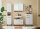 Badezimmer Badmöbel -Set ASPEN 80 cm Hochschrank Spiegelschrank Wbu Highboard Set 1