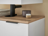 Badezimmer Badmöbel -Set ASPEN 80 cm Spiegelschrank Wbu Highboard Set 3