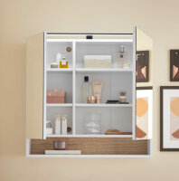 Badezimmer Badmöbel -Set ASPEN 80 cm Spiegelschrank Wbu Set 4