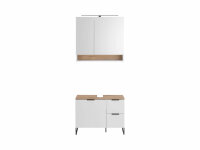 Badezimmer Badmöbel -Set ASPEN 80 cm Spiegelschrank Wbu Set 4