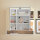 Badezimmer Badmöbel -Set ASPEN 80 cm Spiegelschrank Wbu Set 4