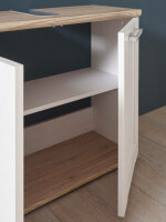Badezimmer Waschbeckenunterschrank Badmöbel ELEGANCE Sibiu Lärche