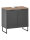 Badezimmer Waschbeckenunterschrank 60 cm Badmöbel ASPEN schwarz matt