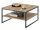 Couchtisch KUBUS in Evoke Eiche Dekor quadratisch Metallgestell (BxHxT) 75x40x75 cm