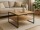 Couchtisch KUBUS in Evoke Eiche Dekor quadratisch Metallgestell (BxHxT) 75x40x75 cm