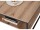 Couchtisch KUBUS in Evoke Eiche Dekor quadratisch Metallgestell (BxHxT) 75x40x75 cm