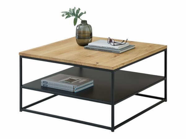 Couchtisch TIRANO Eiche massiv geölt mit durchgehender Lamelle (BxHxT) 75x40x75 cm
