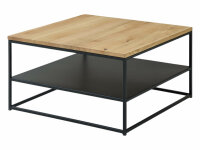 Couchtisch TIRANO Eiche massiv geölt mit durchgehender Lamelle (BxHxT) 75x40x75 cm