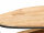 Couchtisch JAIPUR 2 Massivholz Mango, Metallgestell schwarz oval (BxHxT) 110x44x60 cm