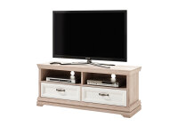 Wohnwand BELLEVUE in Polar Eiche / Anderson Pine, LED-Beleuchtung