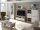 Wohnwand BELLEVUE in Polar Eiche / Anderson Pine, LED-Beleuchtung