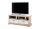 Wohnwand BELLEVUE in Polar Eiche / Anderson Pine, LED-Beleuchtung