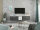 Lowboard VARIANTO 2, Schrank Set, modernes griffloses TV-Board, 2 tlg., 190 cm, TV-Schrank, stehend und hängend