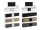 Lowboard VARIANTO 2, Schrank Set, modernes griffloses TV-Board, 2 tlg., 190 cm, TV-Schrank, stehend und hängend