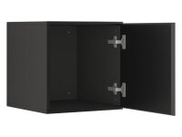 Lowboard VARIANTO 3, Schrank Set, anthrazit matt / anthrazit matt griffloses TV-Board, 3 tlg., 190 cm hängend