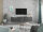 Lowboard VARIANTO 3, Schrank Set, anthrazit matt / anthrazit matt griffloses TV-Board, 3 tlg., 190 cm hängend