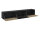 Lowboard VARIANTO 4, Schrank Set, anthrazit matt / Evoke Eiche / schwarz Hochglanz 3 tlg., 228 cm hängend