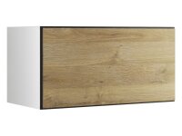 Lowboard VARIANTO 4, Schrank Set, weiß matt / anthrazit matt / Evoke Eiche 3 tlg., 228 cm hängend