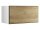 Lowboard VARIANTO 4, Schrank Set, weiß matt / anthrazit matt / Evoke Eiche 3 tlg., 228 cm hängend
