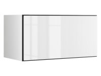 Lowboard VARIANTO 4, Schrank Set, weiß matt / weiß Hochglanz / Evoke Eiche 3 tlg., 228 cm hängend