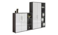 Aktenschrank TABOR 4 in anthrazit / weiß Hochglanz,...