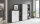 Aktenschrank TABOR 4 in anthrazit / weiß Hochglanz, Schrankwand, Büroschrank, abschließbar, Metallgriffe