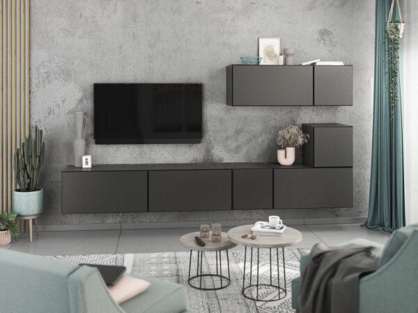 Wohnwand VARIANTO 2 Schrank Set 7 tlg., 266 cm, stehend und hängend