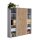 Aktenschrank TABOR 3 in lichtgrau / Gold Harbor Oak, Schrankwand, Büroschrank, abschließbar, Metallgriffe