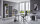 Büromöbel-Set TABOR PRO 4 in weiß / anthrazit Hochglanz, Arbeitszimmer Komplett-Set