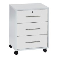 Büromöbel-Set TABOR PRO 5 in weiß / weiß matt, Arbeitszimmer Komplett-Set