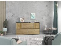Sideboard VARIANTO 3 Schrank Set 5 tlg., 152 cm, Kommode, 3 Schränke mit Klappen, 2 Schränke mit Tür