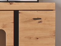 Wohnwand KOS in Artisan Eiche Wohnzimmer-Set, Softclose, inkl. LED-Beleuchtung