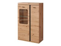 Wohnwand KOS in Artisan Eiche Wohnzimmer-Set, Softclose, inkl. LED-Beleuchtung