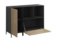 Sideboard VARIANTO 6 Schrank Set 4 tlg., Kommode, 1 Schrank mit Klappe, 1 Schränke mit Tür, 2 Regale