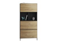 Highboard VARIANTO 8 Schrank Set 5 tlg., Sideboard, 3 Schränke mit Klappe, 2 Regale